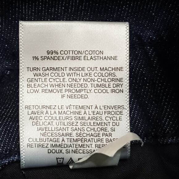 Express Paperbag Cropped Wide Leg Super High Rise Jeans Sz 6 Belted Dark Wash - Picture 10 of 15